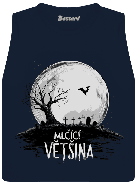 Mlčící většina dámské tílko volné Navy