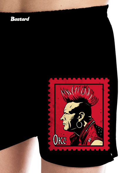 Známka punku pánské trenky Black