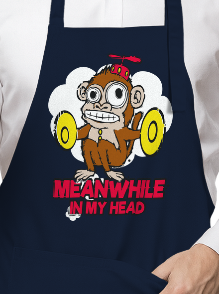 Monkey in my head zástěra Navy