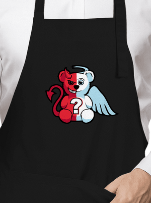 Anděl vs. ďábel zástěra Black