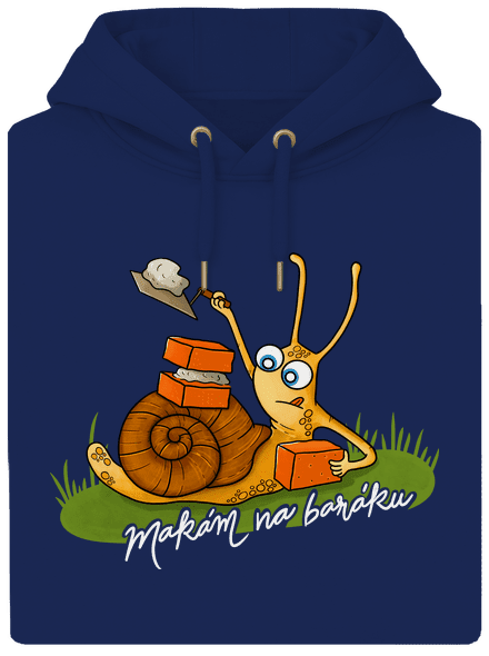 Makám na baráku unisex mikina premium Navy