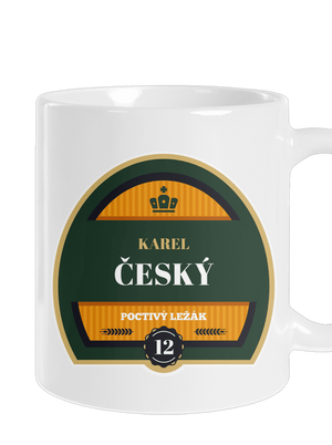 Pivní etiketa klasický hrnek White