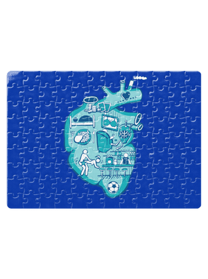 Srdce bije pro  puzzle White