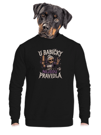 unisex mikina bez kapuce