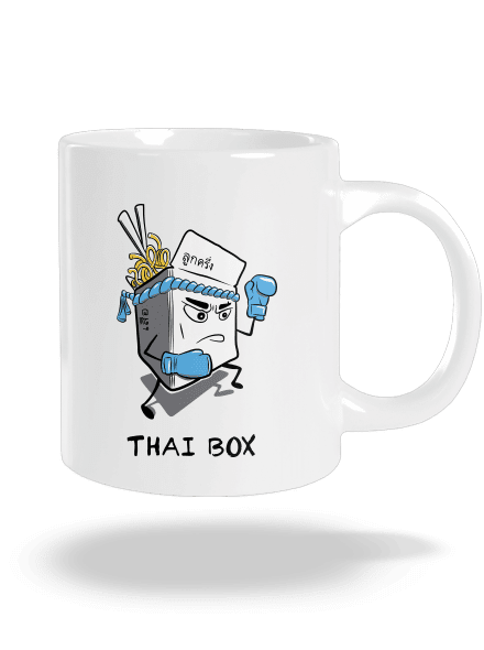Thai box velký hrnek White