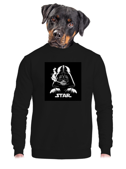 Darth Star unisex mikina bez kapuce Black
