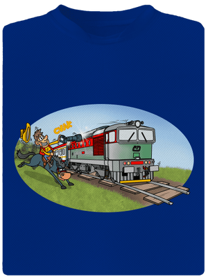 Šotouš na lovu pánské sportovní tričko Royal Blue Mal