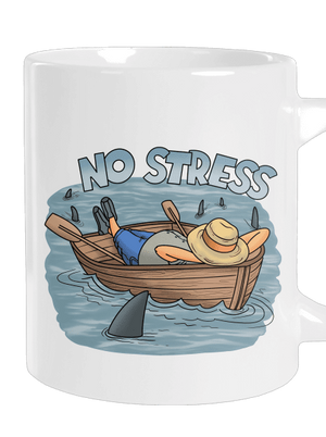 No stress velký hrnek White