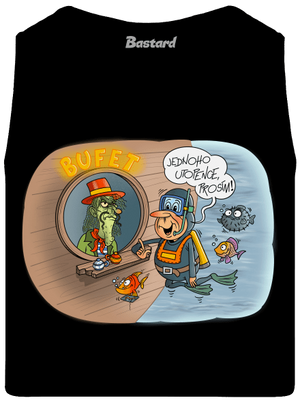 Jednoho utopence pánské tílko Black