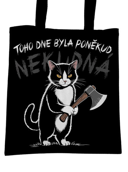Neklidná kočka taška Black