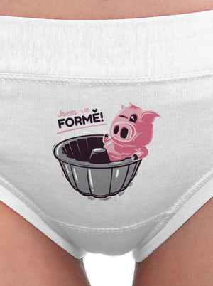 Ve formě dámské kalhotky White