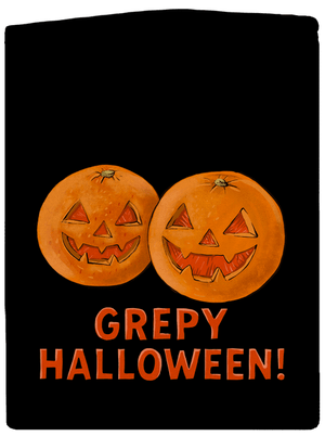 Grepy Halloween dámská mikina na zip Black