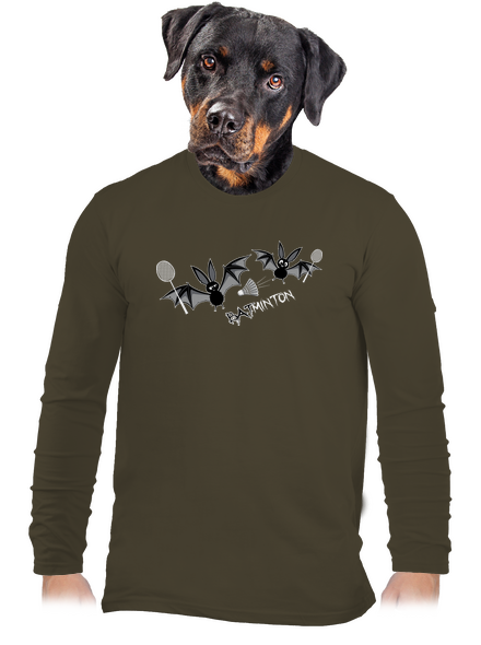 Batminton pánské dlouhý rukáv Urban Khaki