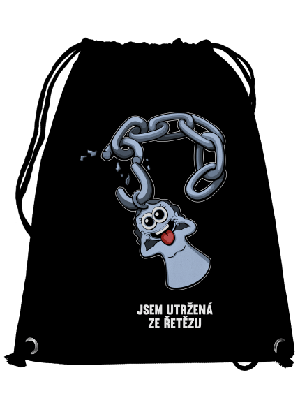 Utržený ze řetězu vak Black