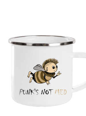 Punks Not Med plecháček White
