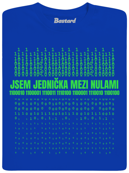 Jednička mezi nulami pánské dlouhý rukáv Royal Blue