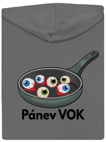 Pánev vok dámská mikina na zip Steel Gray