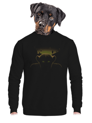 unisex mikina bez kapuce