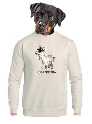 unisex mikina bez kapuce