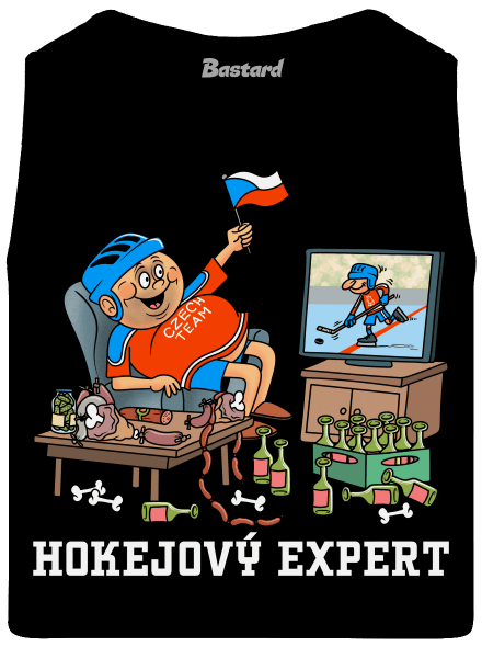 Hokejový expert pánské tílko Black