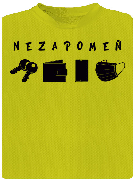 Nezapomeň dětské sportovní tričko Neon Yellow