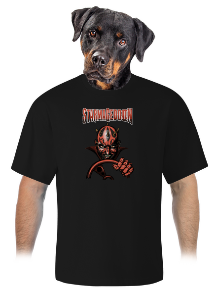 Starmageddon unisex tričko oversized Black