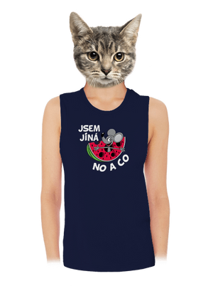 Jsem jiná dámské tílko volné Navy