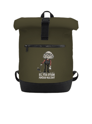 Neklidný bez piva batoh Military Green