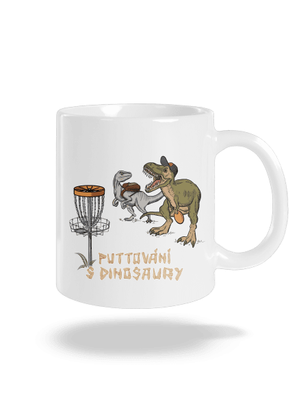 Puttování s dinosaury klasický hrnek White