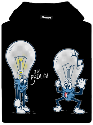 Prdlá pánská mikina klokanka Black