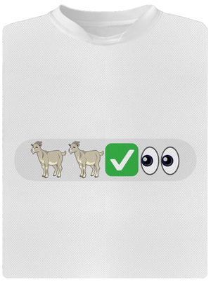 Emoji pánské sportovní tričko White