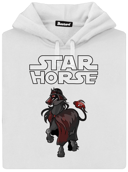 Star horse dámská mikina klokanka White