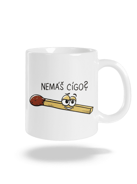 Cígo a oheň klasický hrnek White