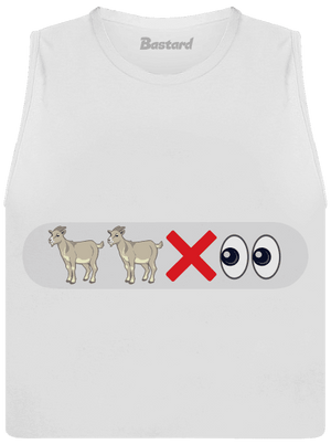 Emoji dámské tílko volné White