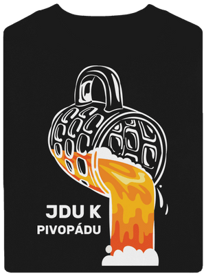 Pivopád unisex mikina bez kapuce Black