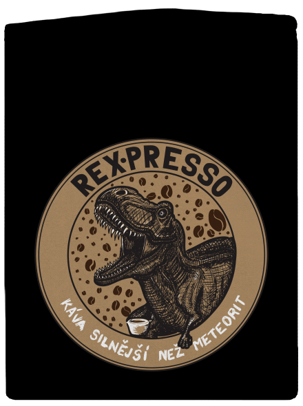 Rex-presso pánská mikina na zip Black