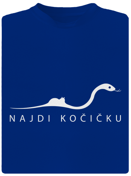 Najdi kočičku pánské sportovní tričko Royal Blue Mal
