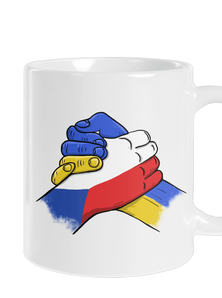 Ukrajina - Podpora klasický hrnek White