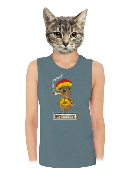 Medweedek dámské tílko volné Heather Deep Teal