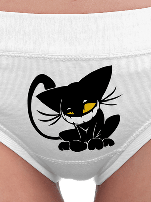 Evil cat dámské kalhotky White