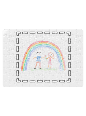 Dětské kresby - nahraj vlastní puzzle White