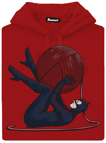 Catwoman dámská mikina klokanka Red Mal