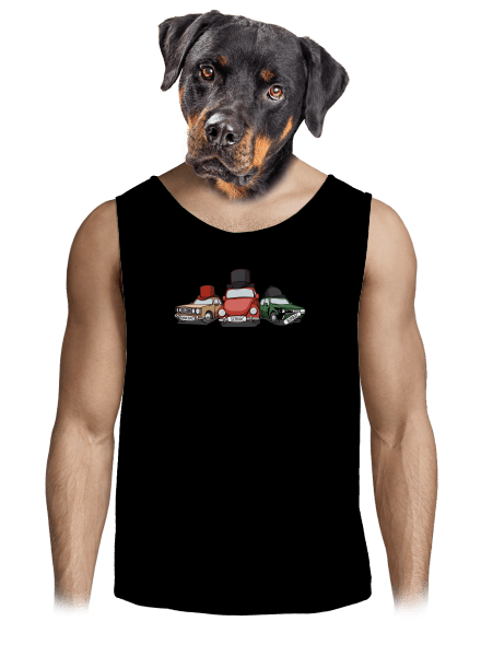 Tři veteráni pánské tílko Black