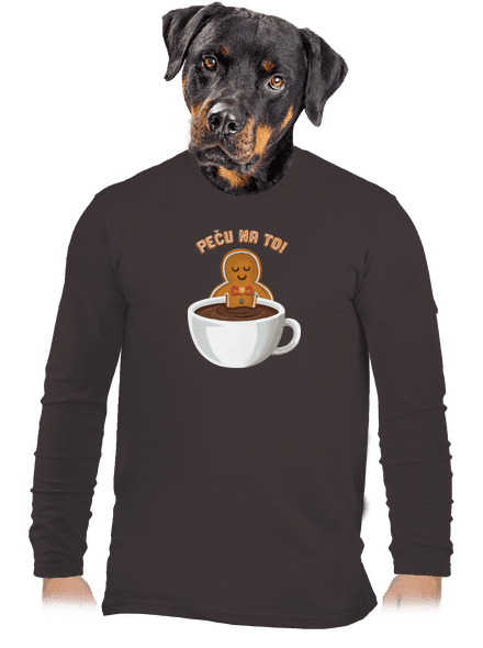 Peču na to! pánské dlouhý rukáv Bear Brown