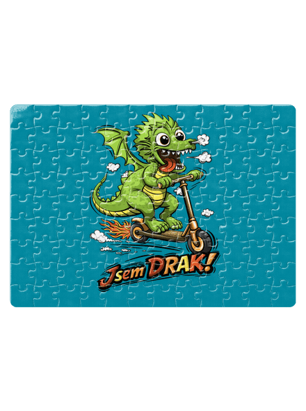 Jsem drak puzzle White