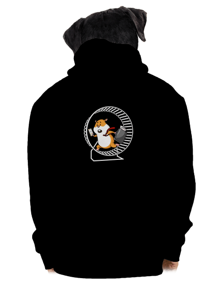 V jednom kole pánská mikina na zip Black