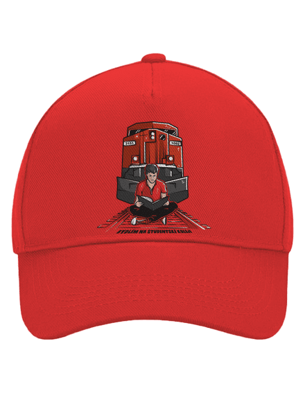 Studentská kolej kšiltovka baseballka Classic Red