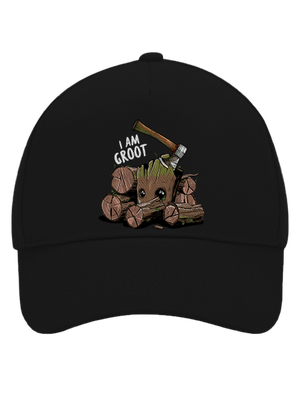 I Am Groot kšiltovka baseballka Black