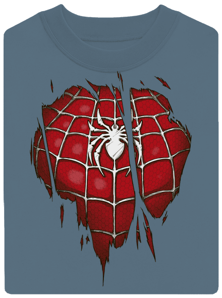 Spider Inside unisex mikina bez kapuce Nordic Blue