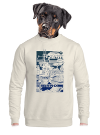 unisex mikina bez kapuce